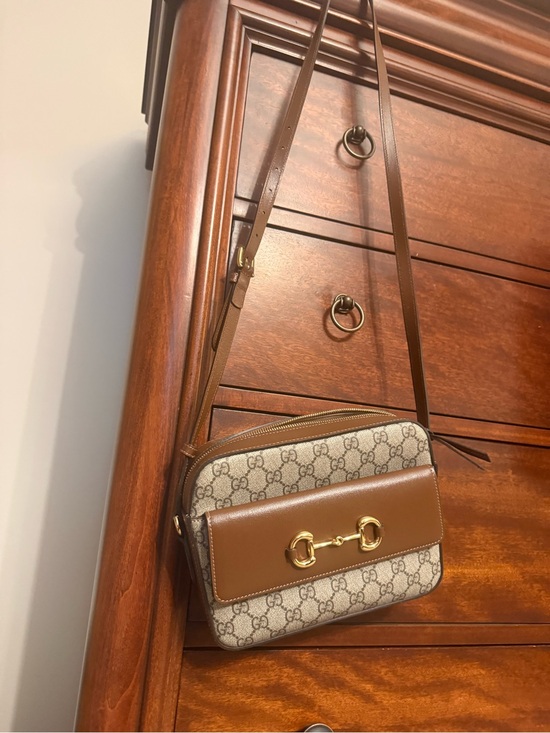 Gucci Handbags - Gucci Beige GG 1955 Horsebit Crossbody- Excellent Condition